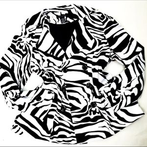 Zerbra Print Black & White Jacket